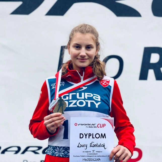 Laura Wantulok ze złotym medalem